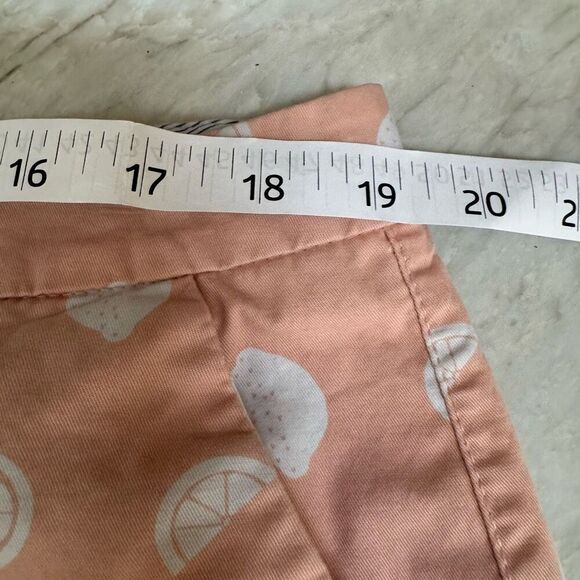 Old Navy Women's Peach Fruit Print Everyday Chino Shorts size 16 cotton - Picture 5 of 6